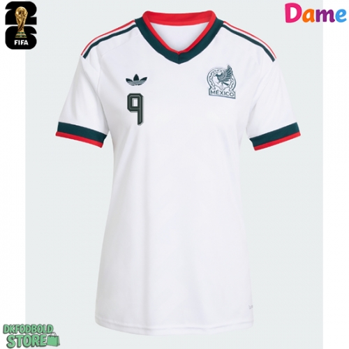 Mexico Raul Jimenez #9 Replika Udebanetrøje Dame VM 2026 Kortærmet